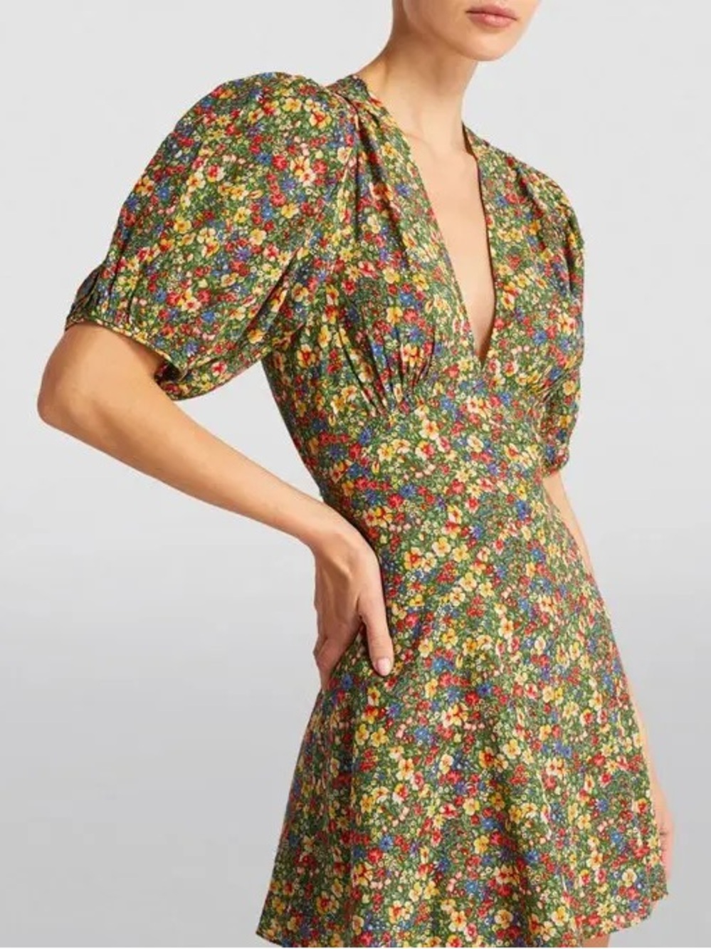 Doen Emilia Dress in Green Valley Floral